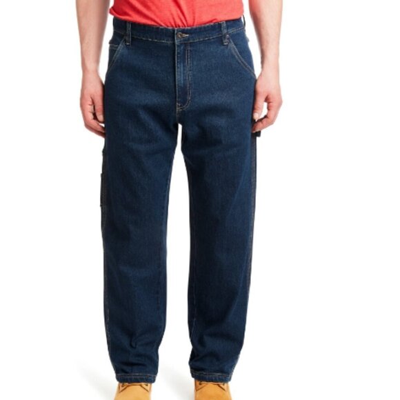 Smith's Workwear Other - Smith's Workwear Stretch Relaxed Fit Carpenter Jean Dark Blue Size 34x34